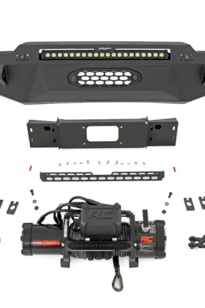 Hybrid Front Bumper | 12000S | Blk LED w/ Amber DRL | Toyota Tundra (22-26) Express Delivery