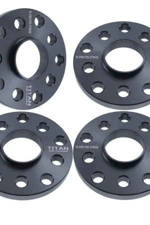 15mm Wheel Spacers for VW Audi 5 Lug | Dual Drilled 5x100 and 5x112 | 57.1 Hubcentric | Wholesale