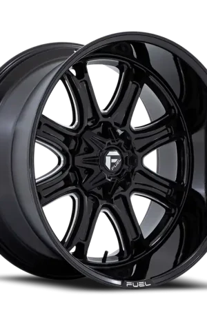 In Demand Aluminum Wheels 22X10 Darkstar FC853BE 5 On 139.7/5 On 150 Gloss Black/Milled 110.1 Bore -18 Offset Fuel Off Road Wheels