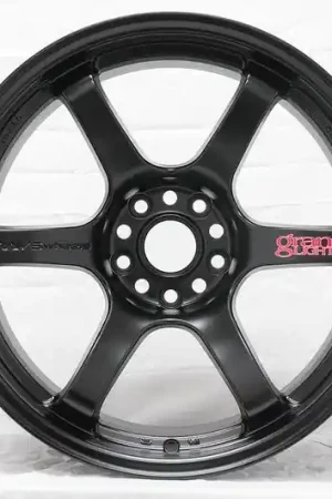 Original Gram Lights 57DR 18x10.5 +12 5x114.3 Glossy Black Wheel