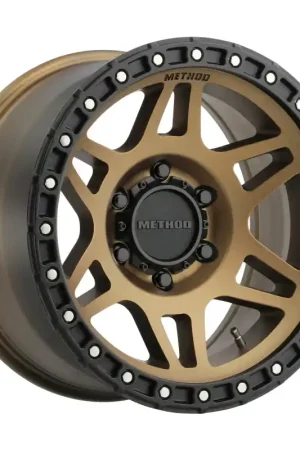 Free Shipping Method MR312 17x9 -12mm Offset 6x5.5 106.25mm CB Method Bronze/Black Street Loc Wheel
