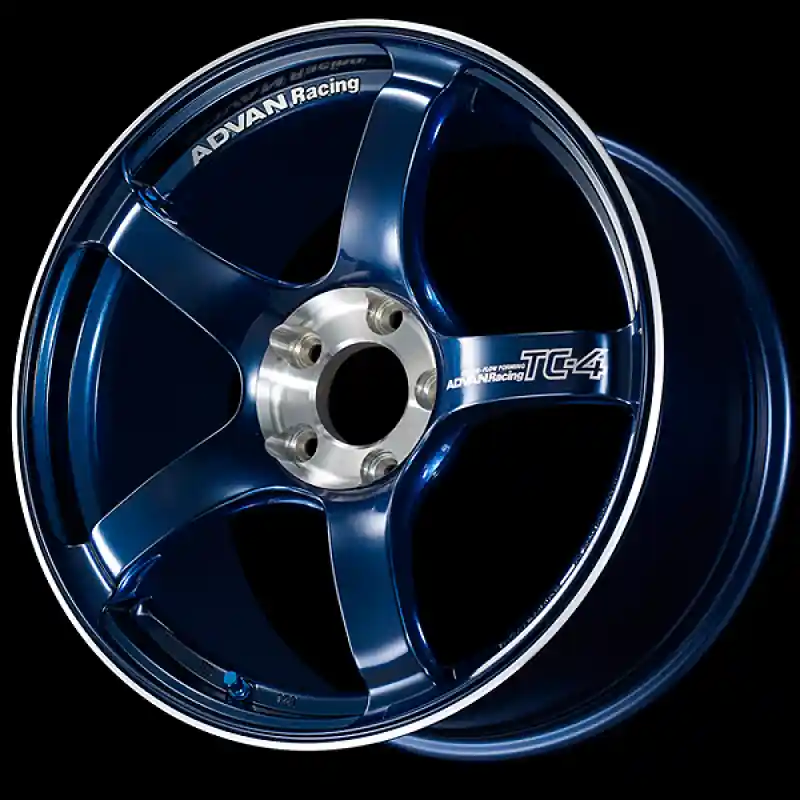 Exclusive Advan TC-4 SE 18x8.5 / +37 Offset / 5x114.3 / 73mm Bore / Racing Indigo Blue and Diamond Cut