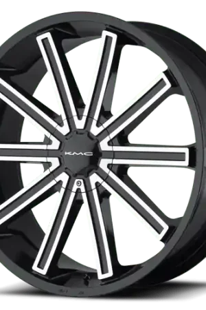 KM681 20X8.5 5X115/120 G-BLK/MCH +15MM Authentic