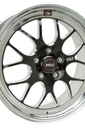 In Demand Weld S77 18X10.5 / 5x4.5 BP / 7.7in. BS Black Wheel (Medium Pad) - Non-Beadlock