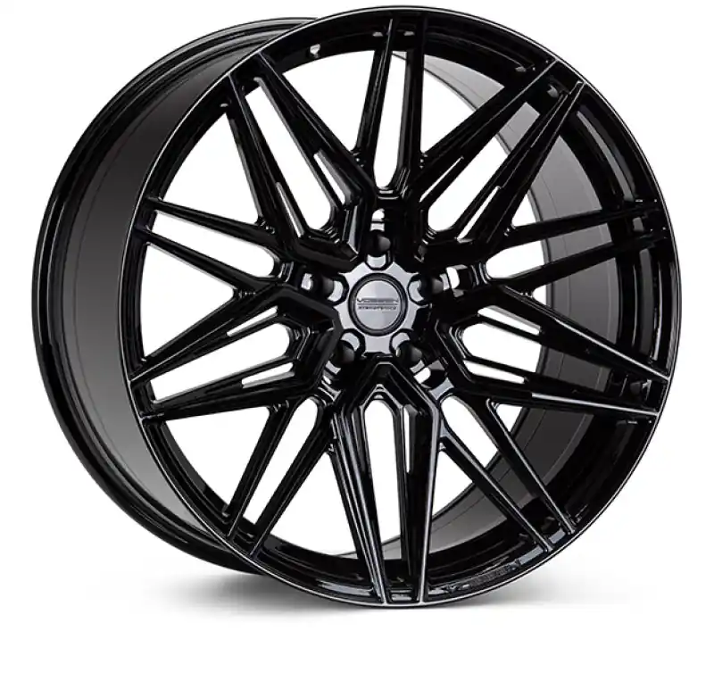 Worldwide Shipping Vossen HF-7 23x10.5 / 5x130 / ET25 / Mid Face / 84.1 - Gloss Black Wheel