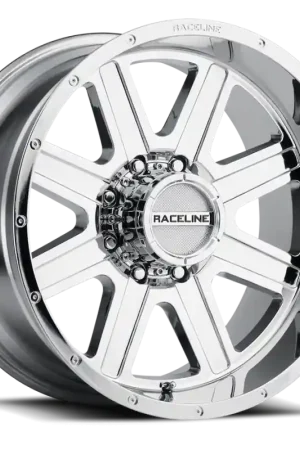 Raceline 940C Hostage 20x12in / 8x170 BP / -44mm Offset / 125.2mm Bore - Chrome Wheel Best Seller