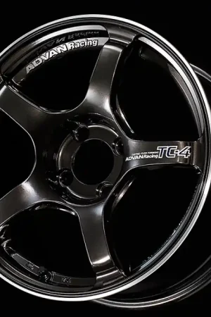 Shop Now Advan TC4 16x8.0 +38 4x100 Racing Black Gunmetallic and Ring Wheel