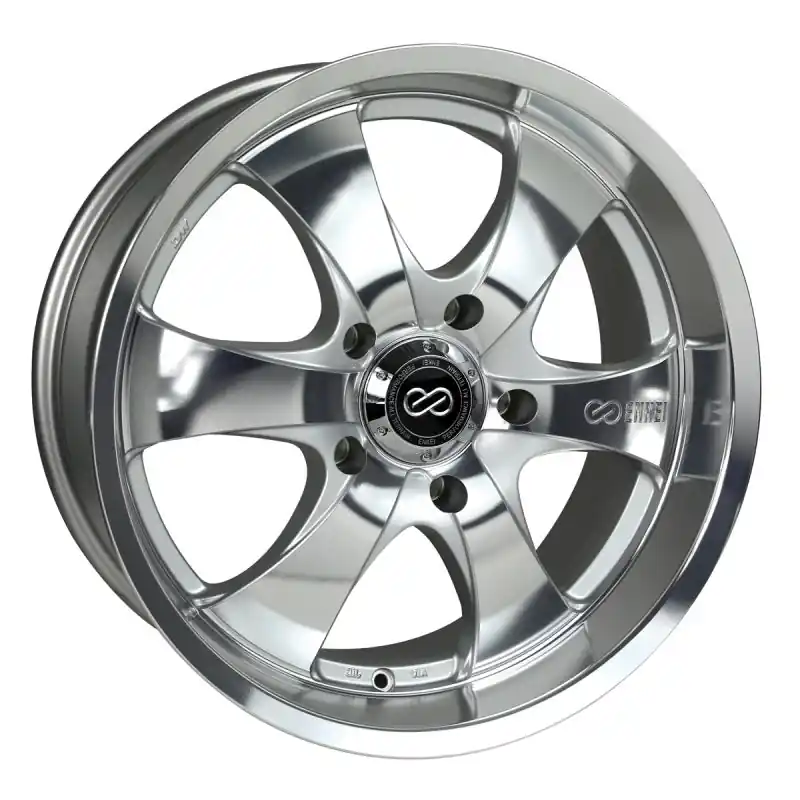 Reduced Price Enkei M6 Universal Truck & SUV 17x8 10mm Offset 5x127 Bolt Pattern 71.6mm Bore Mirror Finish Wheel