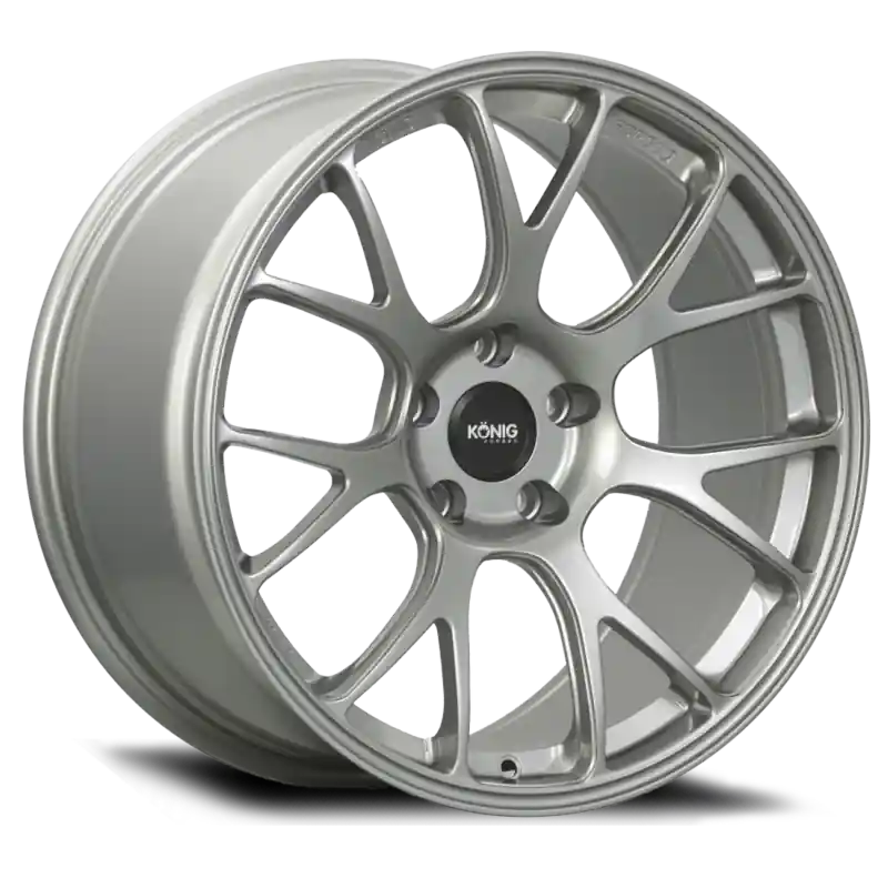 Konig Forged F1M 18X8.5 5X112 ET42 Ash Silver Knurled Bead Hassle-Free Returns