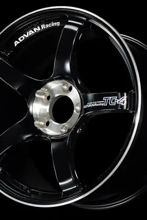 Advan TC-4 SE 15x5.5 / +45 Offset / 4x100 / 63mm Bore / Racing Gloss Black and Diamond Cut Authentic