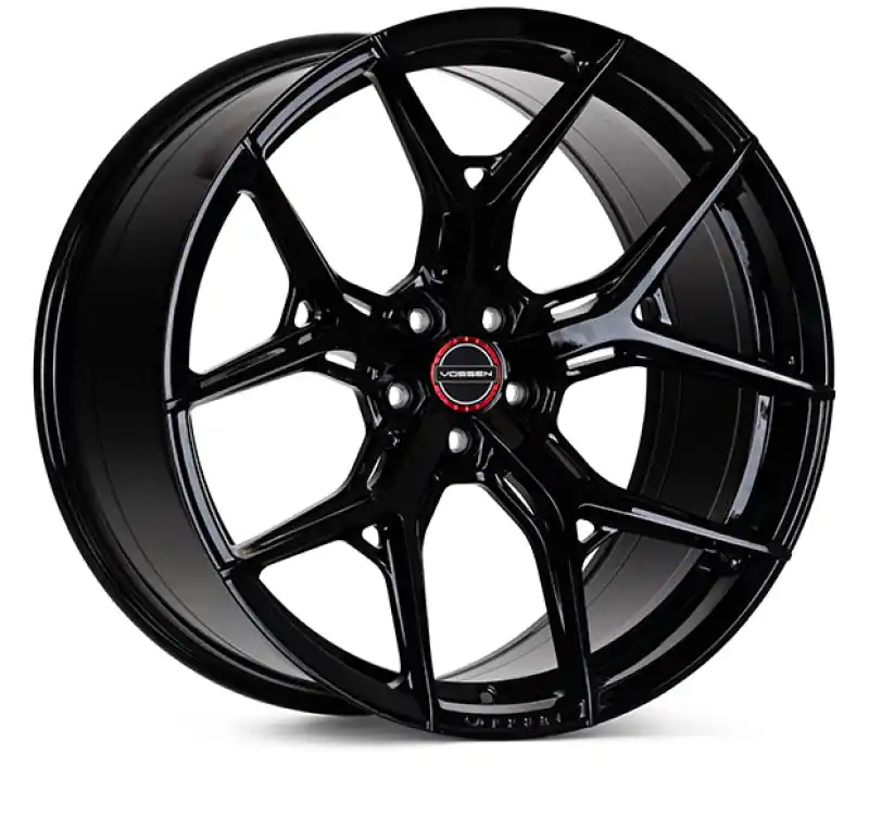 Direct From Factory Vossen HF-5 22x10.5 / 5x127 / ET27 / Deep Face / 71.5 - Gloss Black Wheel