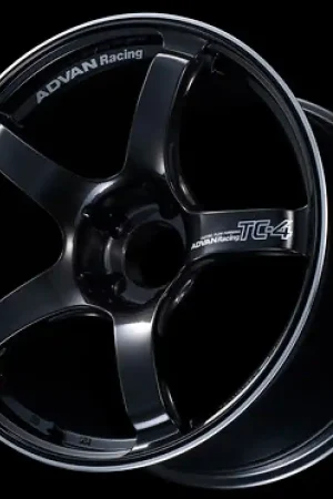 Advan TC4 17x8.0 +54 5x114.3 Black Gunmetallic and Ring Wheel Fan Favorite