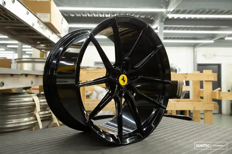 Secure Checkout Vossen x Novitec NF9 21x9.5in - 5x114.3 BP - ET38 - Gloss Black Ferrari 296 Front Wheel