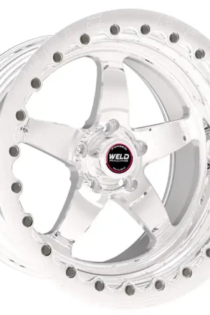 New Release Weld S71 17x10 / 5x4.5 BP / 7.9in. BS Polished Wheel (Low Pad) - Polished Single Beadlock MT