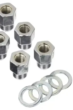 Weld Closed End Lug Nuts w/Centered Washers 12mm x 1.5 - 5pk. Bulk Order