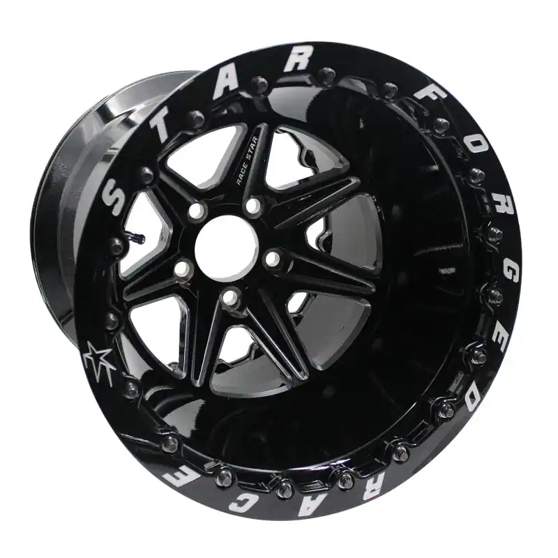 New Release Race Star 72 ValStar 15x14 / 5x4.50BC / 4.5BS / 3.072in CB / Black w/Machined Accents Wheel