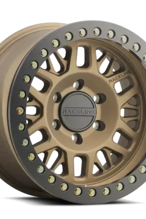 Hassle-Free Returns Raceline RT951B Ryno 17x9in/8x165.1 BP/-38mm Offset/130.8mm Bore- Bronze & Black Ring Beadlock Wheel