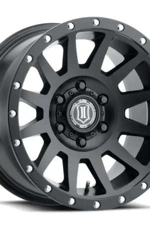 ICON Compression 17x8.5 6x135 6mm Offset 5in BS 87.1mm Bore Satin Black Wheel Top Rated