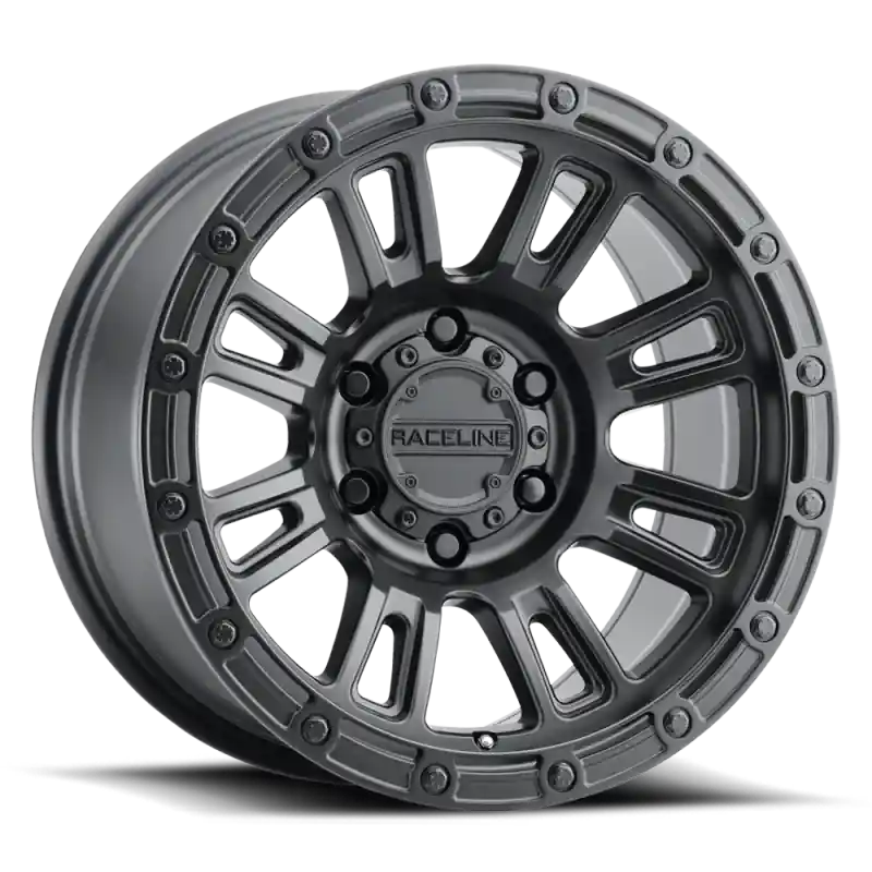 In Demand Raceline 956B Compass 17x9in / 6x135 BP / -12mm Offset / 87.1mm Bore - Satin Black Wheel
