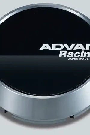 Advan 73mm Middle Height Center Cap- Gloss Black /Hyper Ring+White Letters Discount
