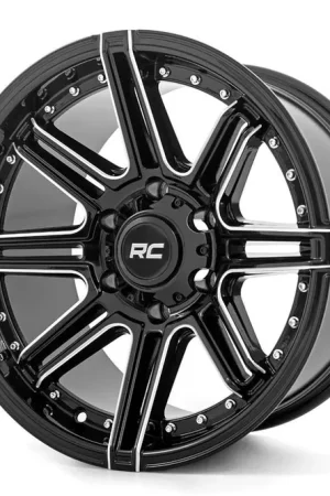 88 Series Wheel One-Piece Gloss Black 17x8.5 6x5.5 -12mm Rough Country Fresh Stock