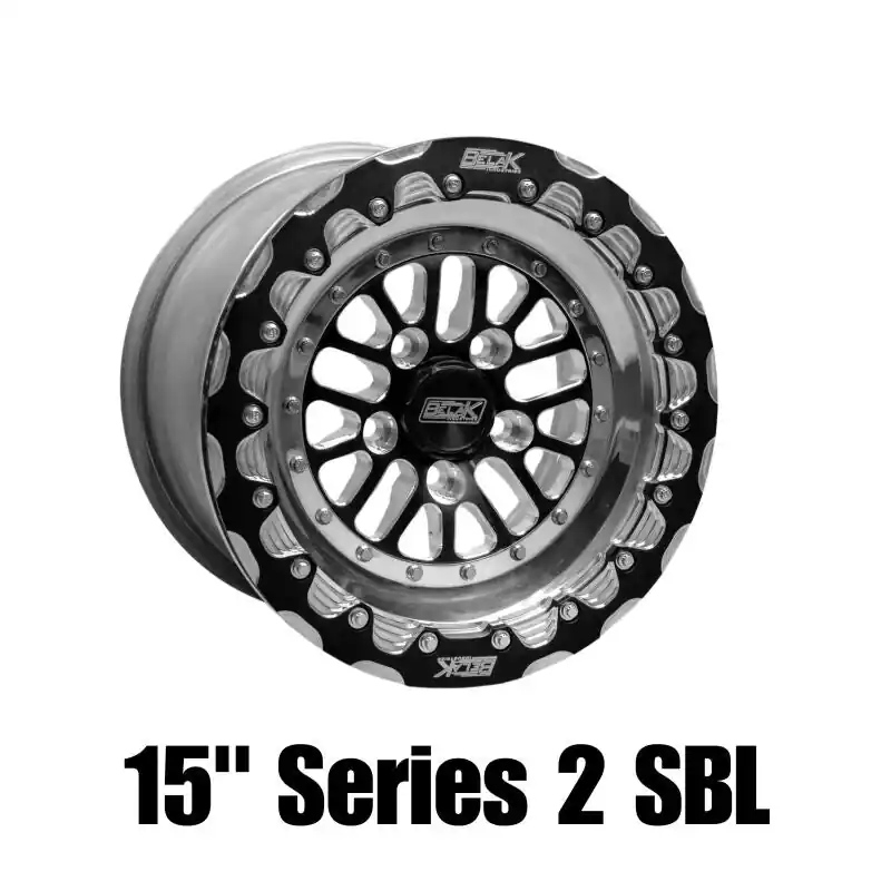Worldwide Shipping Belak 15x9 / 6in BS / 5x114.3 BP / High Pad / Series 2 Wheel - Single Beadlock Billet Outer Lip