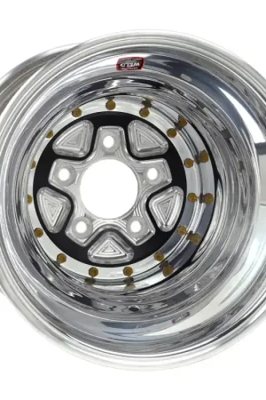 Weld Alumastar Pro 16x16 / 5x5 BP / 5in. BS Black Wheel - Knurled Beadlock Handmade