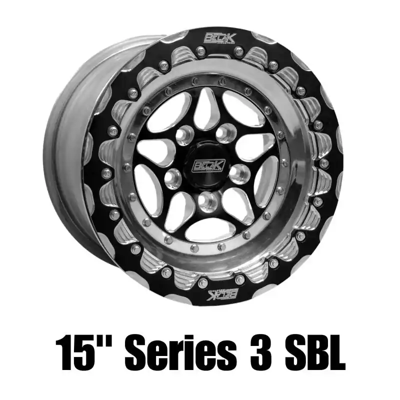 Belak 15x9 / 6in BS / 5x114.3 BP / High Pad / Series 3 Wheel - Single Beadlock Billet Outer Lip Fast Shipping
