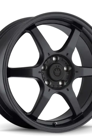 Viral Konig Backbone 17x7.5 5x114.3 ET35 Matte Black Milling Logo on Spoke