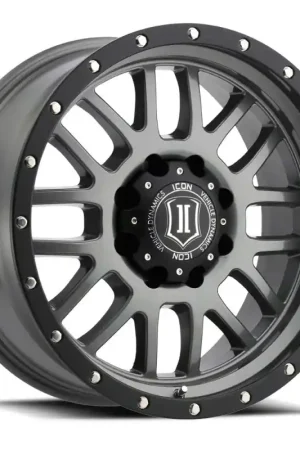 ICON Alpha 20x9 5x150 16mm Offset 5.625in BS Gunmetal Wheel Holiday Sale