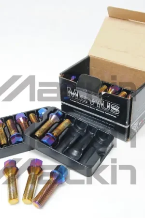 Free Delivery Wheel Mate Mevius Lug Bolt Set of 20 - Blue Neon 12x1.50 40mm Ball 14mm RAD