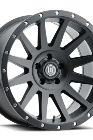 ICON Compression 20x10 6x5.5 -19mm Offset 4.75inBS Satin Black Wheel Sale