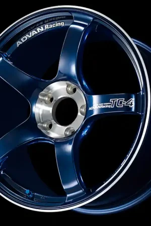 Advan TC-4 SE 18x9.5 / +45 Offset / 5x120 / 72.5mm Bore / Racing Indigo Blue and Diamond Cut Cheap
