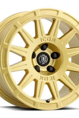 ICON Ricochet 17x8 5x4.5 38mm Offset 6in BS - Gloss Gold Wheel Latest