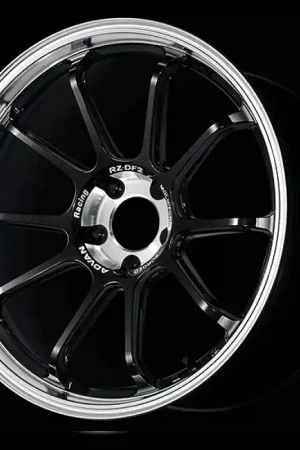 Direct From Factory Advan RZ-DF2 20x11.0 / +15 Offset / 5x114.3 / 73mm Bore / Diamond Cut and Racing Titanium Black