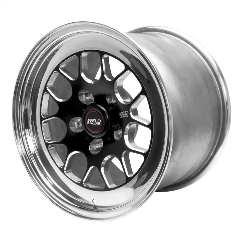 Weld S77 15x11.33 / 5x4.5 BP / 5.5in. BS Black Wheel (Medium Pad) - Non-Beadlock Premium