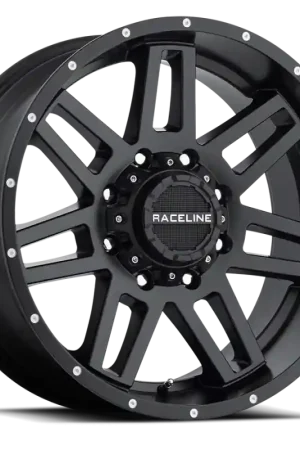 Brand New Raceline 931B Injector 16x8in / 5x114.3/5x127 BP / 0mm Offset / 78.1mm Bore - Satin Black Wheel