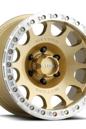 Method MR105 Beadlock 17x9 -38mm Offset 6x5.5 3.50in BS 108mm CB - Gold Wheel Bulk Order