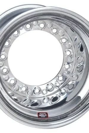 Original Weld Wide 5 XL Direct MT 15x14 / 5x10.25 BP / 5in. BS Polished Assembly - No BL w/Black 6-Dzus Cvr