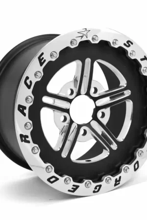 Secure Checkout Race Star 63 Pro Forged 15x10 SBL Sportsman 5x5.00 BC / 2.00in. BS Wheel - Black Anodized/Machined