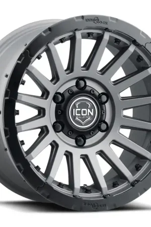 Professional Grade ICON Recon Pro 17x8.5 6x5.5 0mm Offset 4.75in BS 106.1mm Bore Charcoal Wheel