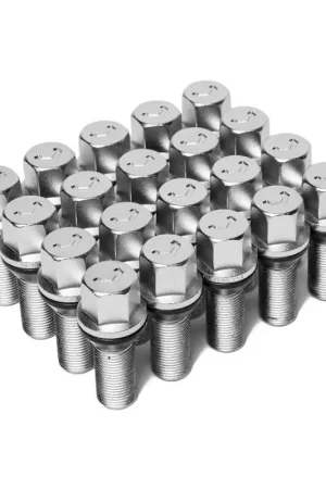 Vossen Lug Bolt - 14x1.25 - 35mm - 17mm Hex - Cone Seat - Silver (Set of 20) Free Shipping