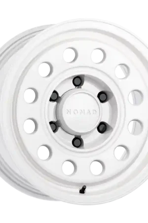 Fan Favorite Nomad N501SA Convoy 17x7.5in / 6x130 BP / 50mm Offset / 84.1mm Bore - Gloss White Wheel