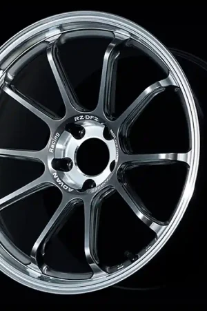 Advan RZ-DF2 20x12.0 / +20 Offset / 5x114.3 / 73mm Bore / Diamond Cut and Hyper Platinum Black Original
