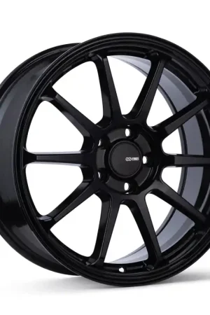 Enkei PX-10 17x7.5 5x100 45mm Offset 72.6mm Bore Gloss Black Wheel Money Back Guarantee