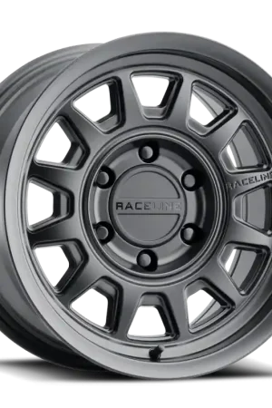 Raceline 952B Aero 17x9in / 5x139.7 BP / -12mm Offset / 106.5mm Bore - Satin Black Wheel Buy Direct