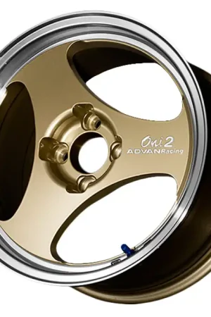 One Day Deal Advan ONI2 15x7 / ET +30 / 4x100 - Machining & Champagne Gold Wheel