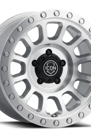 Save Now ICON Hulse 18x9 5x5 -12mm Offset 4.5in BS Silver Machined