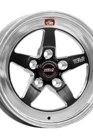 New Arrival Weld S71 15x7.33 / 5x4.5 BP / 3.5in. BS Black Wheel (Medium Pad) - Non-Beadlock