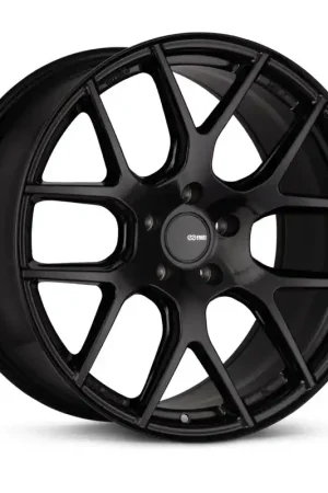 Enkei XM-6 18x8 5x112 45mm Offset 72.6mm Bore Gloss Black Wheel Modern